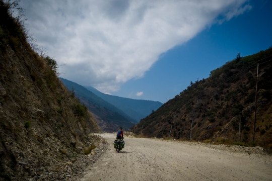 Slow going on dusty roads