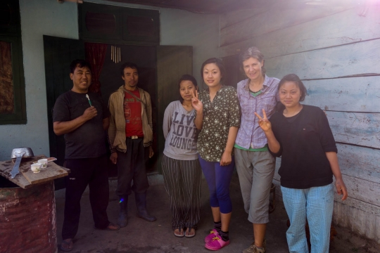 Host family near Dirang