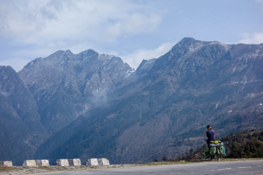 First view of amazing mountains