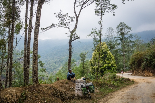 Back to some paved road towards Basantapur