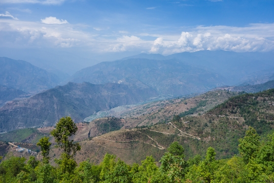View of Dudh Kosi river