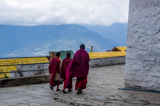 Monks at Tawang monastery
