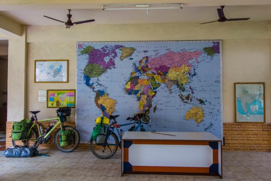 Map at Don Bosco Sirajuli