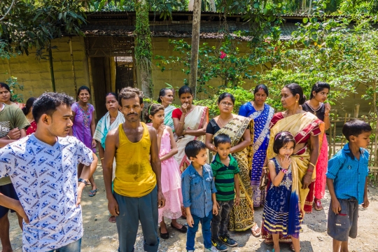 Celebrating Assamese family