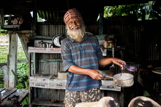 Tea man along the road