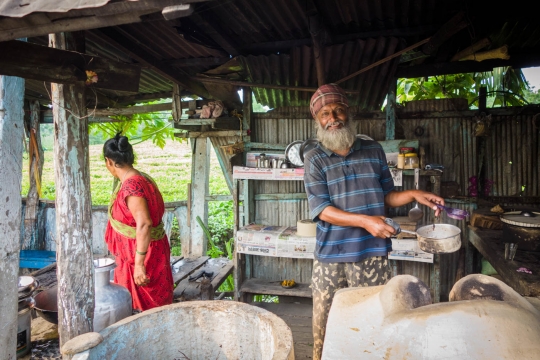 Tea man along the road