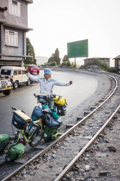 The famous railway to Darjeeling