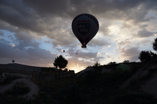 Hot air balloons