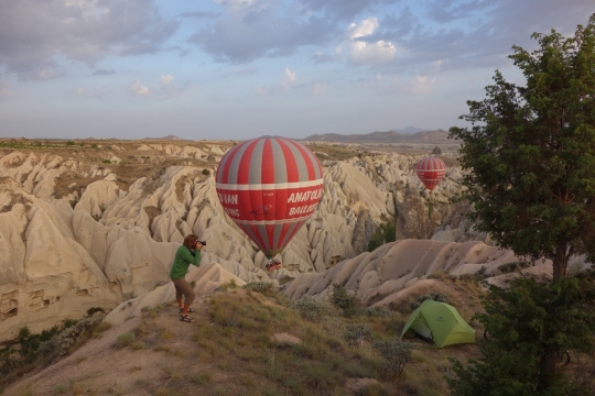 Hot air balloons