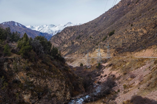 The river we are following up.