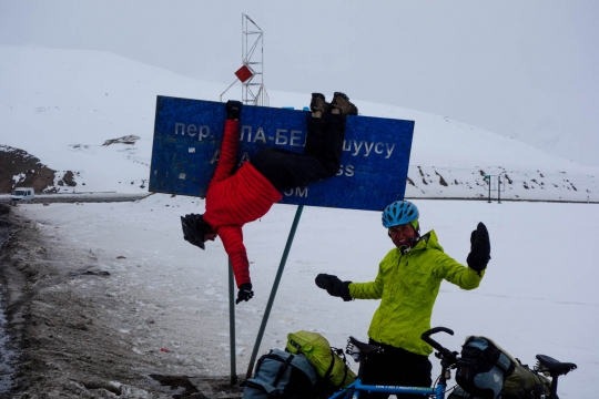 At the top of Ala Bel pass