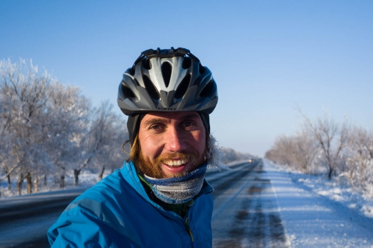 Martin in the snow