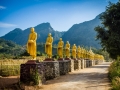 Driveway with Buddhas Driveway with Buddhas