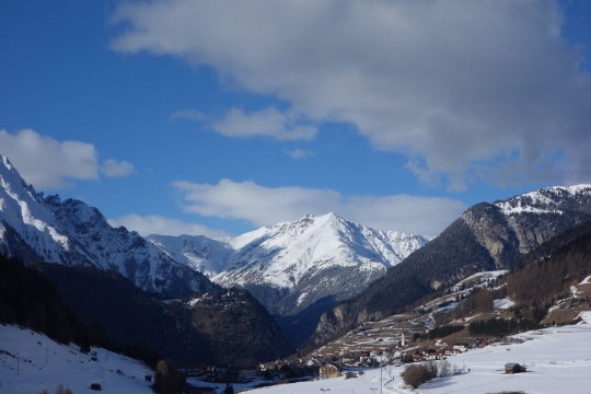 Looking back at Austria before reaching Italy