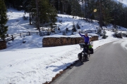 Suus on the bike