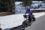 Suus on the bike