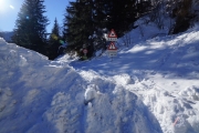 Lot of snow up to the signs