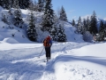 Nice chat with four skiers on our route