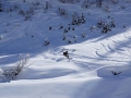 Skiers and snowboarders