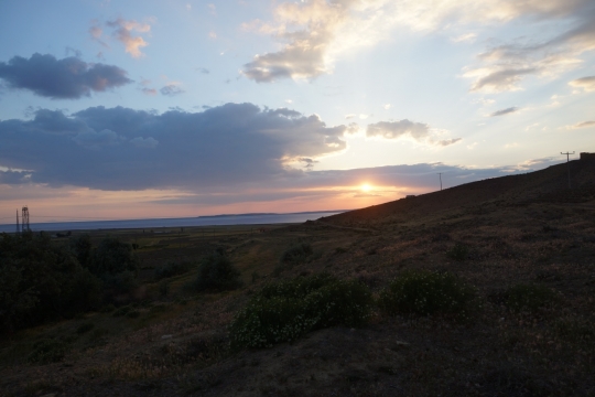 Sunset from camping spot