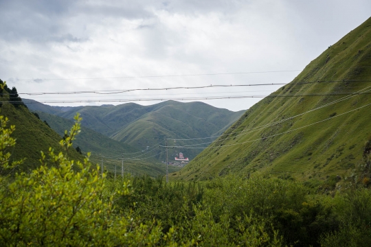 Monastery in distance