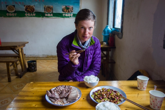Susanne eating