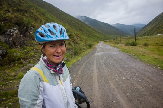 Susanne on gravel road