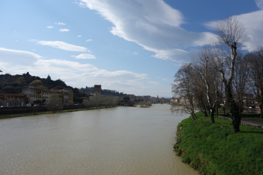 The river of Florence where we had lunch