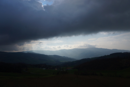 View with disturbing clouds