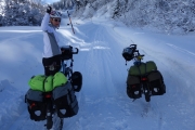 Mojo and Isaba in the snow having fun :)