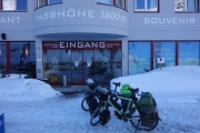 We made it up to 1800 meters at the Arlbergpass