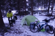 Campingspot next to ski-piste