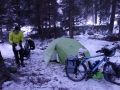 Campingspot next to ski-piste