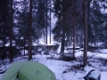 Campingspot next to ski-piste just past Sankt Anton