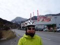 Eating great bratwurst at local meat and sausage place, yum!