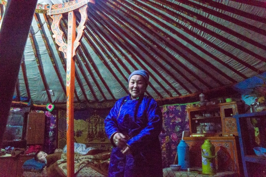 A nice mom in her Ger