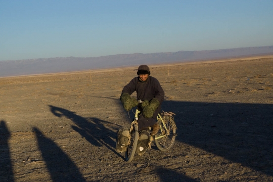The man riding Mojo