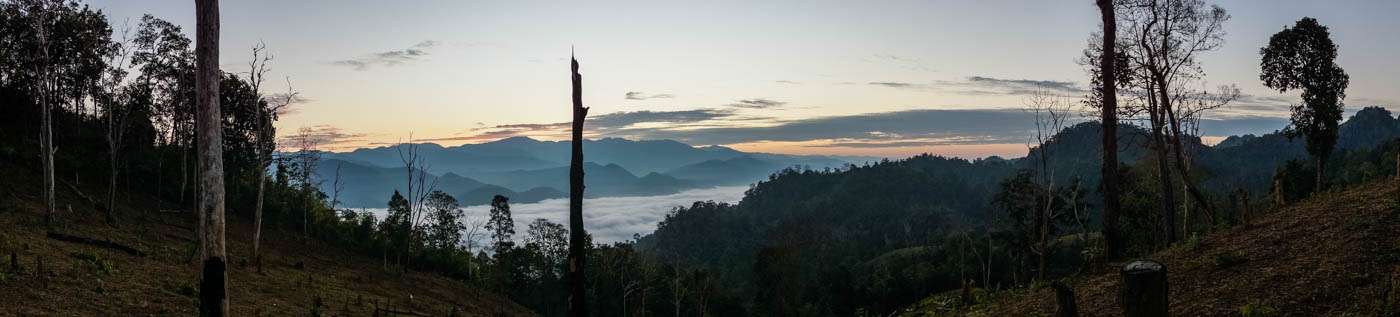 Sunrise over our campspot