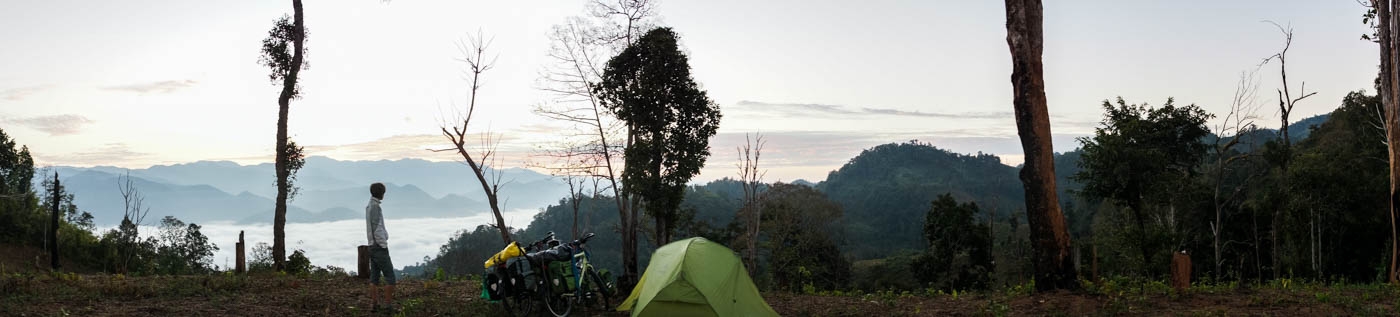 Sunrise over our campspot