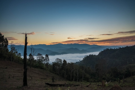 Sunrise over our campspot