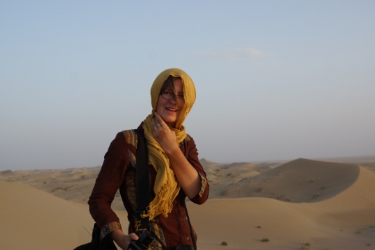 At the sand dunes