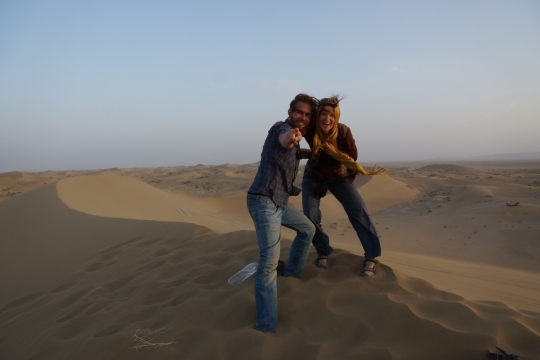 At the sand dunes