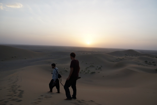 At the sand dunes
