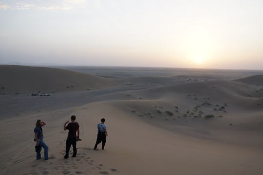 At the sand dunes