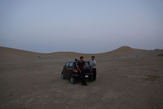 At the sand dunes