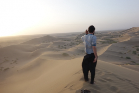 At the sand dunes