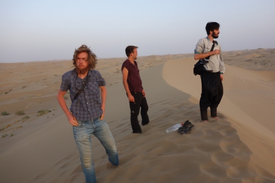 At the sand dunes