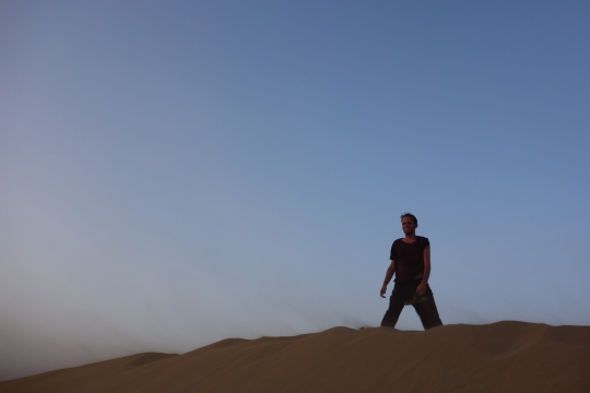 At the sand dunes