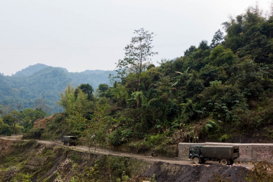 Military convoy
