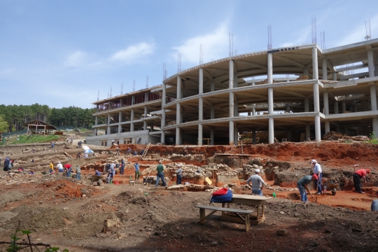 Excavations next to a new hotel?